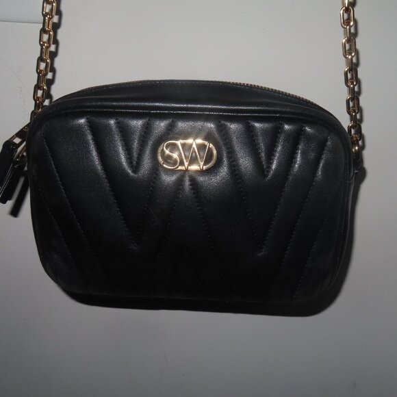 Used Stuart Weitzman The Reana Quilted Leather Crossbody With Dust Bag - Picture 7 of 13